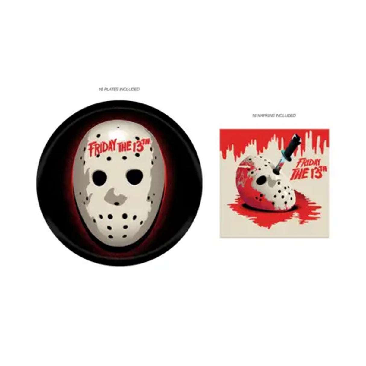 Friday the 13th Paper Napkin and Plate Party Pack