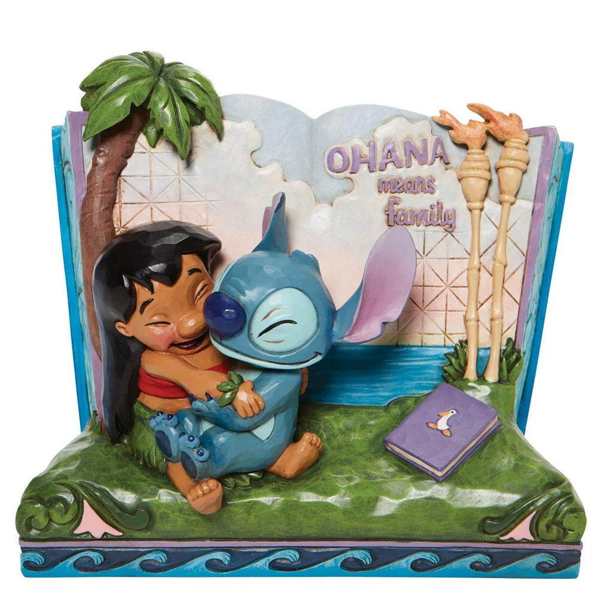 Disney Traditions - Lilo & Stitch "Ohana Means Family" Story Book Figurine