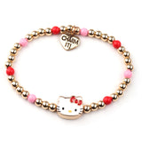 CHARM IT! - Gold Hello Kitty Stretch Bead Bracelet