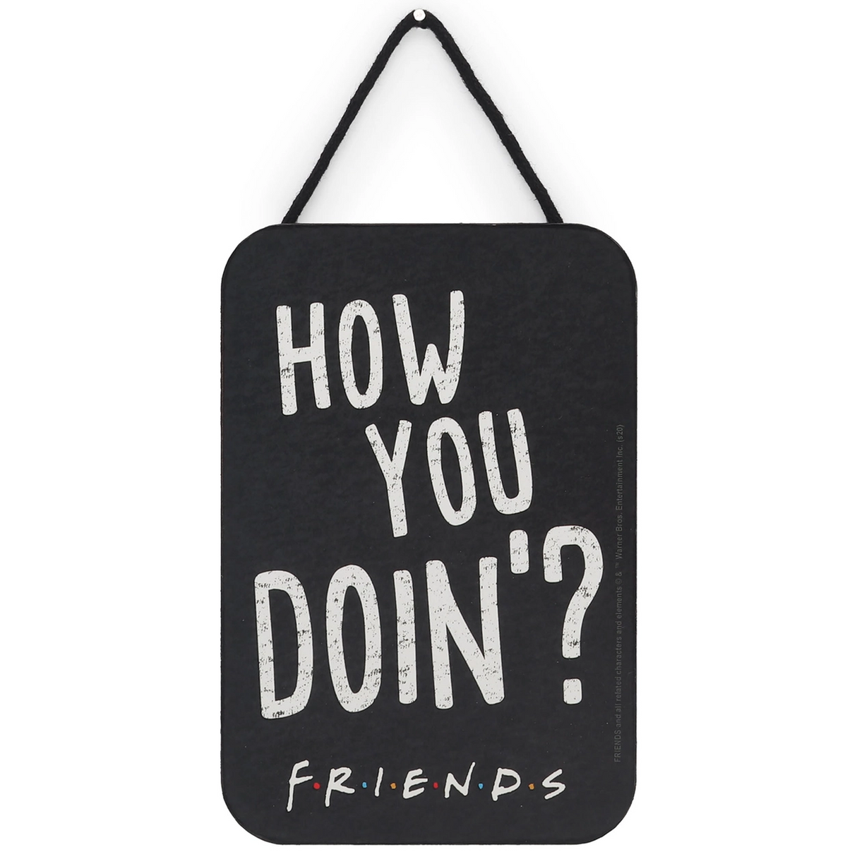 How You Doin' Friends Hanging Wood Wall Decor