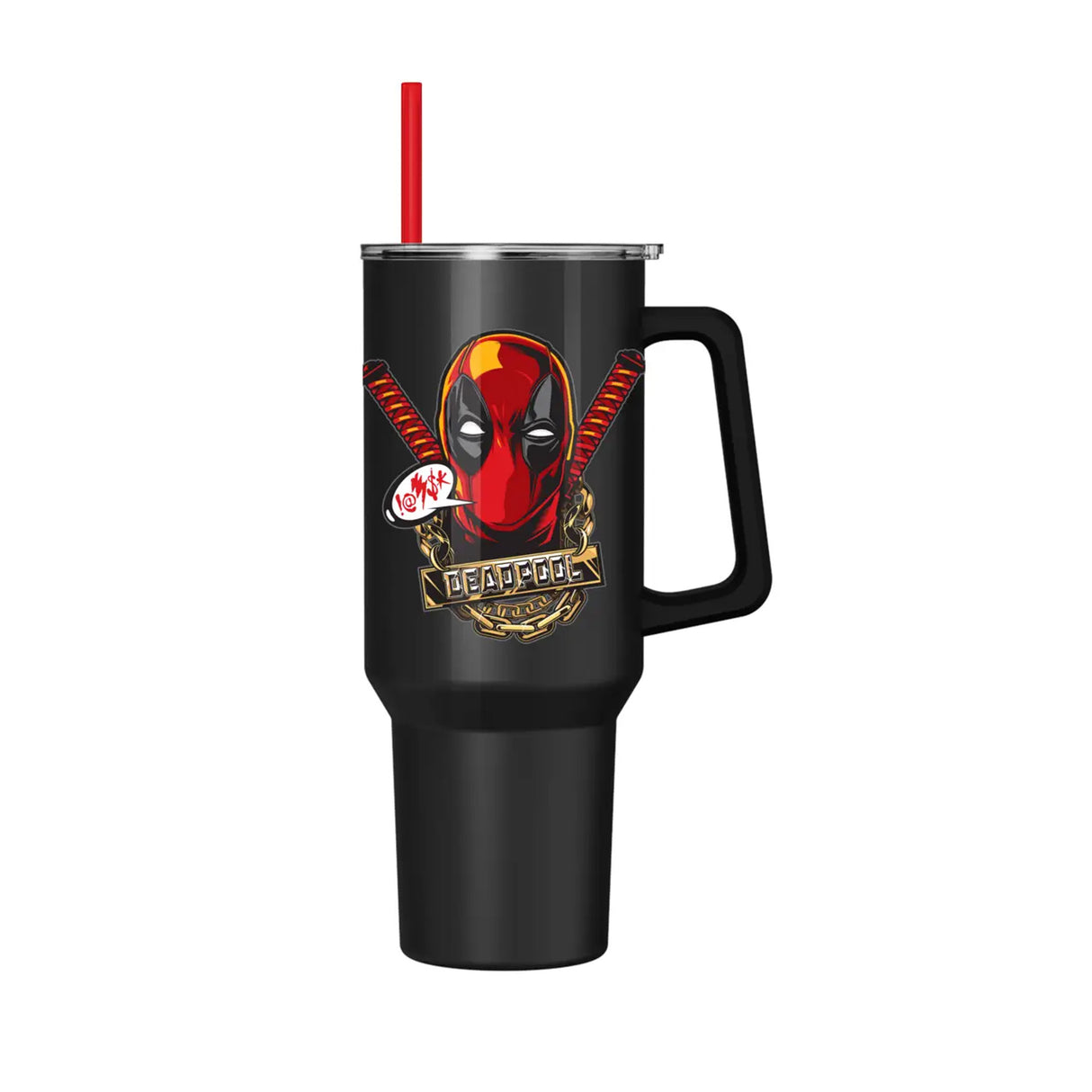 Deadpool Gold Chains 40oz Stainless Steel Tumbler w/ Handle