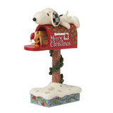 Jim Shore - Peanuts Snoopy & Woodstock in Mailbox Figurine