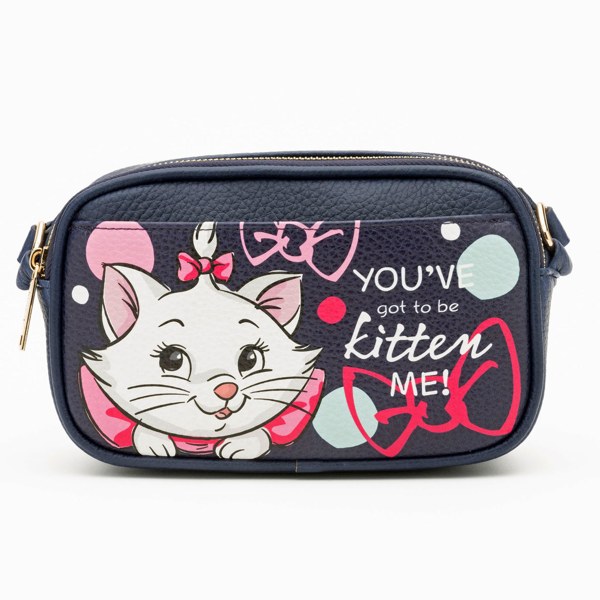 Disney Marie Double Zipper Crossbody Bag