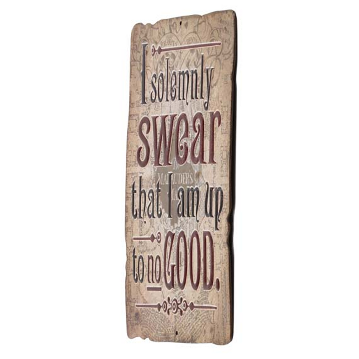 I Solemnly Swear Embossed Metal Sign