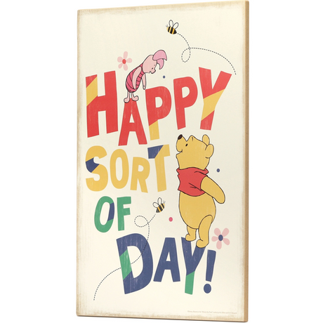 Disney Winnie the Pooh - "Happy Sort of Day" Wood Wall Decor