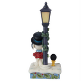 Jim Shore - Peanuts Snoopy & Woodstock Lamp Post Figurine