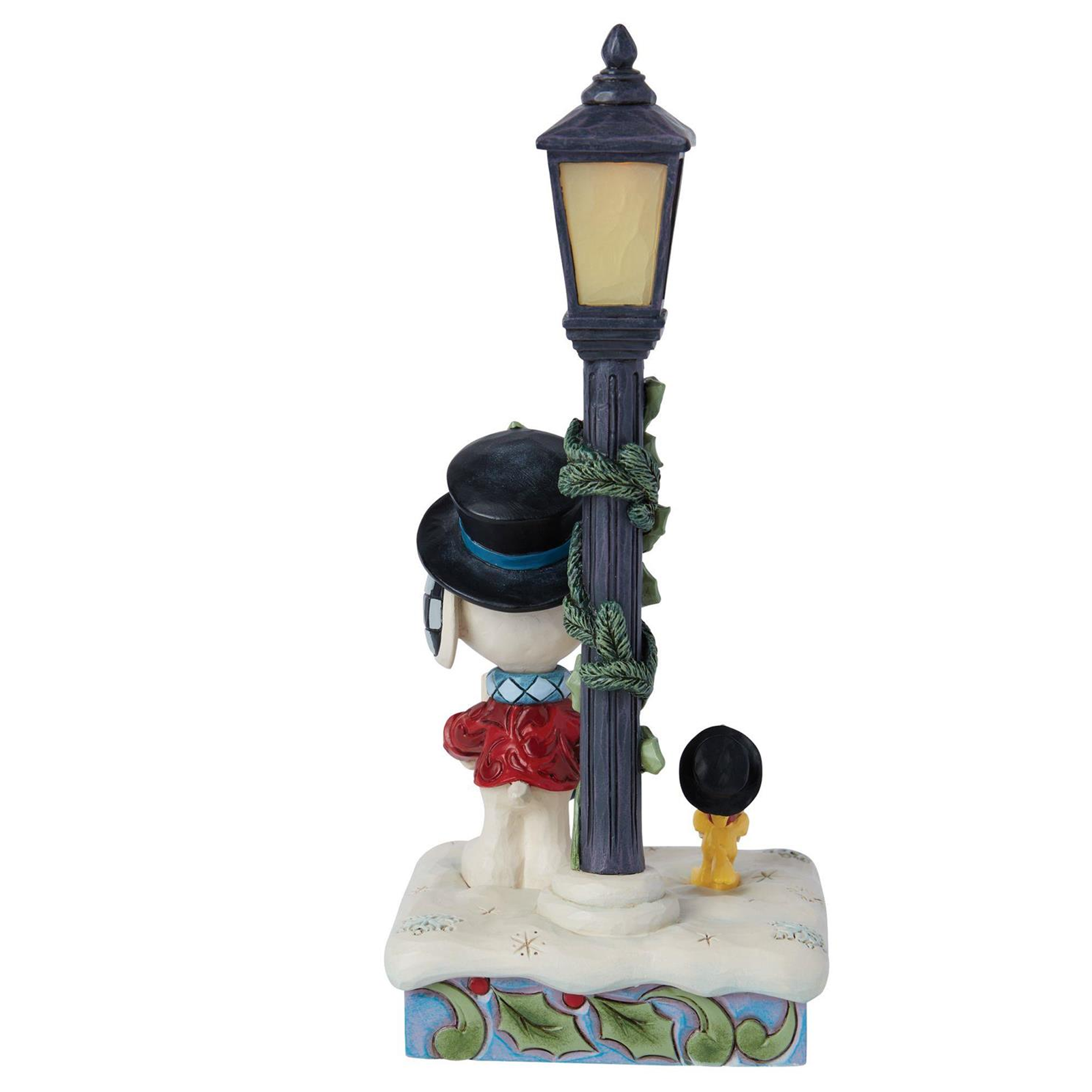 Jim Shore - Peanuts Snoopy & Woodstock Lamp Post Figurine