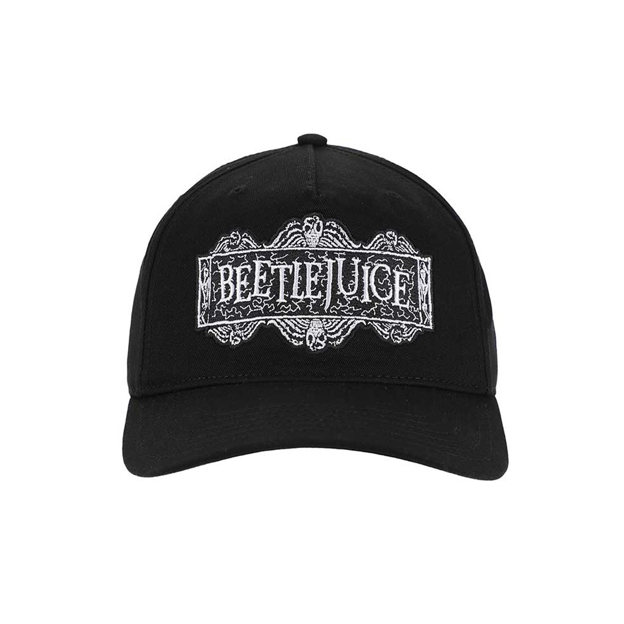 Beetlejuice Embroidered Logo Pre-Curved Bill Snapback