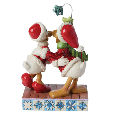 Disney Traditions - Donald and Daisy Mistletoe Figurine