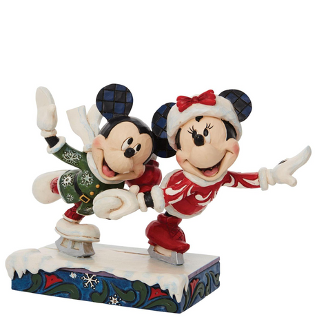 Disney Traditions - Minnie and Mickey Ice Skating Figurine