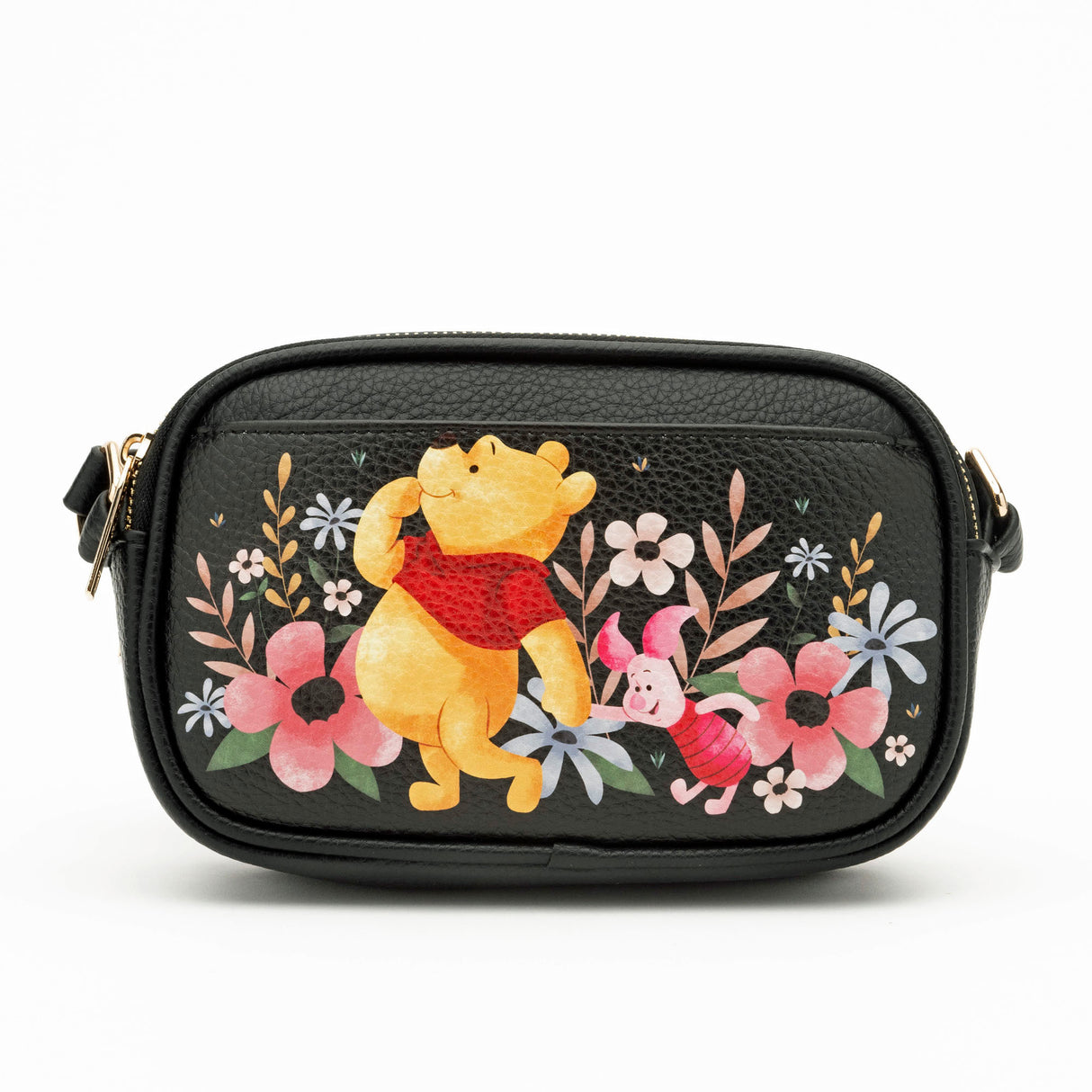 Disney Winnie the Pooh Double Zipper Crossbody Bag