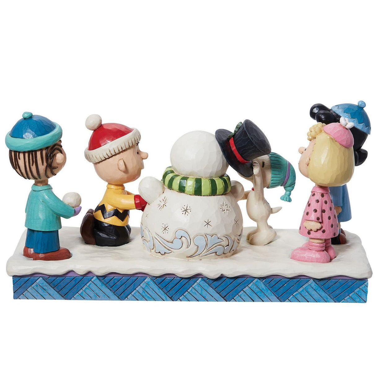 Jim Shore - Peanuts Gang Building Snowman Figurine