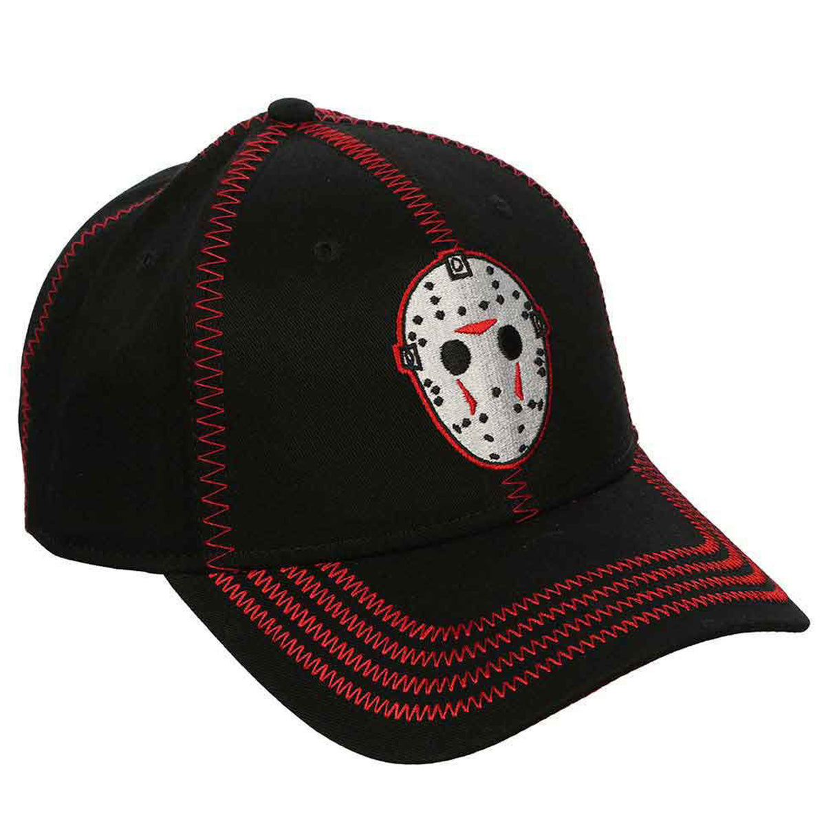 Friday the 13th Jason Embroidered Contrast Stitch Hat