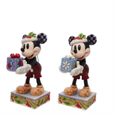 Disney Traditions - Santa Mickey with Gift Figurine