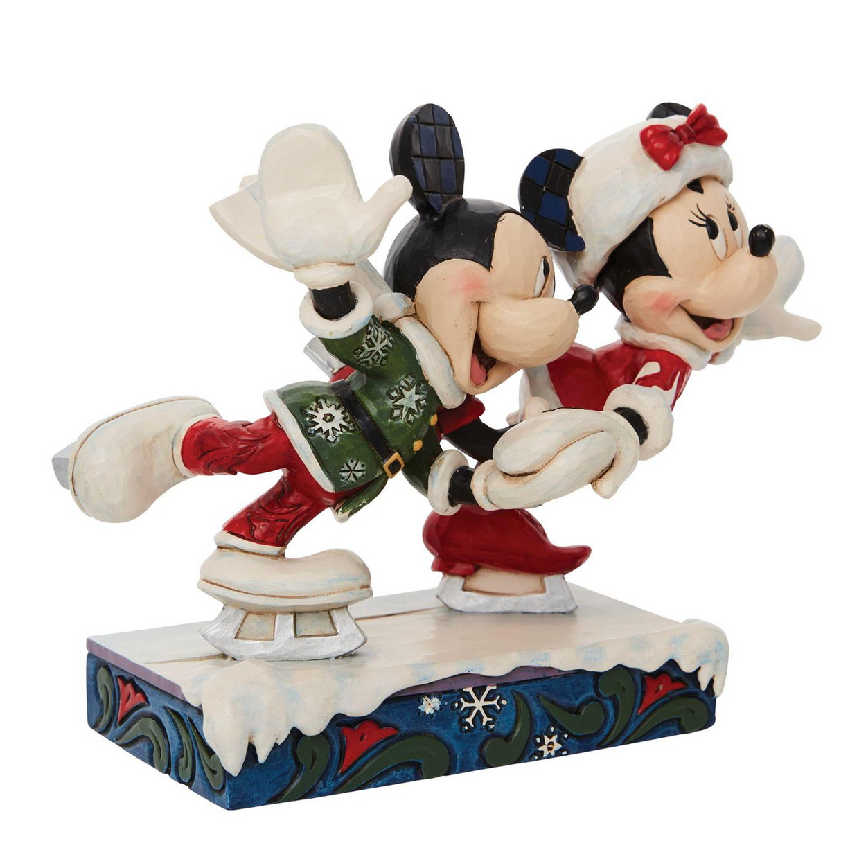 Disney Traditions - Minnie and Mickey Ice Skating Figurine