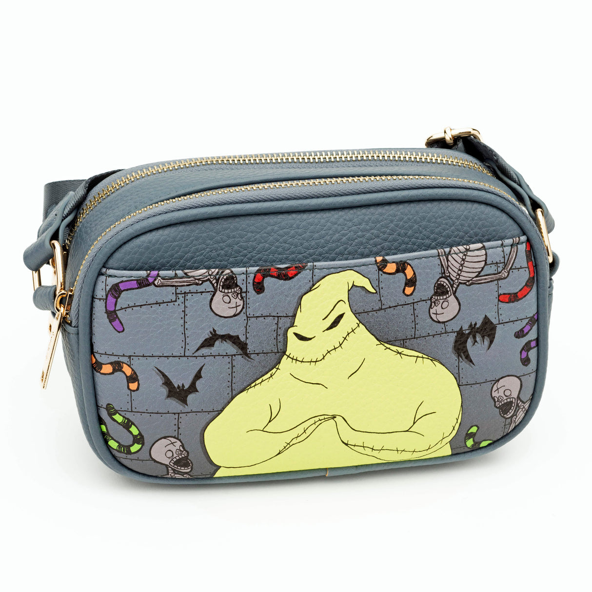 Disney Oogie Boogie Double Zipper Crossbody Bag