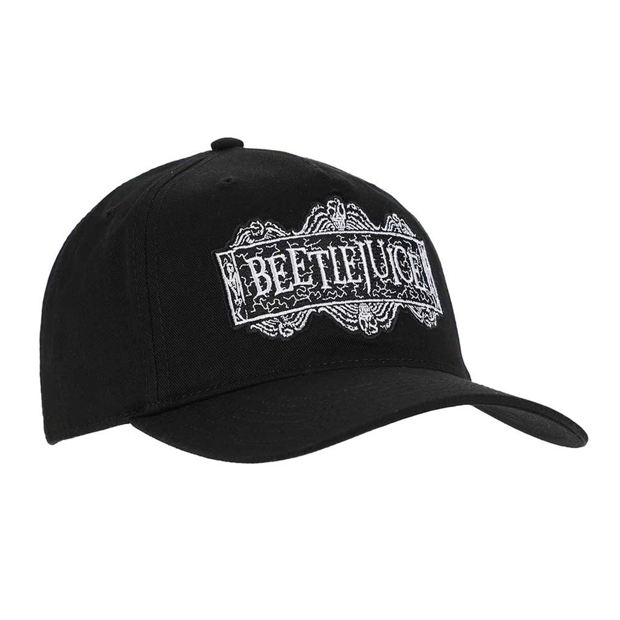 Beetlejuice Embroidered Logo Pre-Curved Bill Snapback