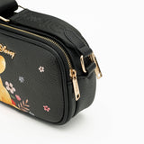 Disney Winnie the Pooh Double Zipper Crossbody Bag