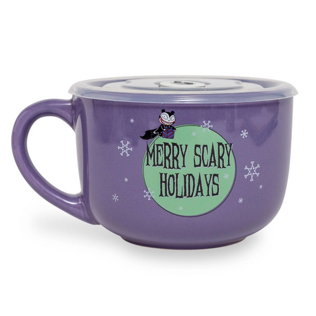 Nightmare Before Christmas Ceramic Soup Mug w/ Lid