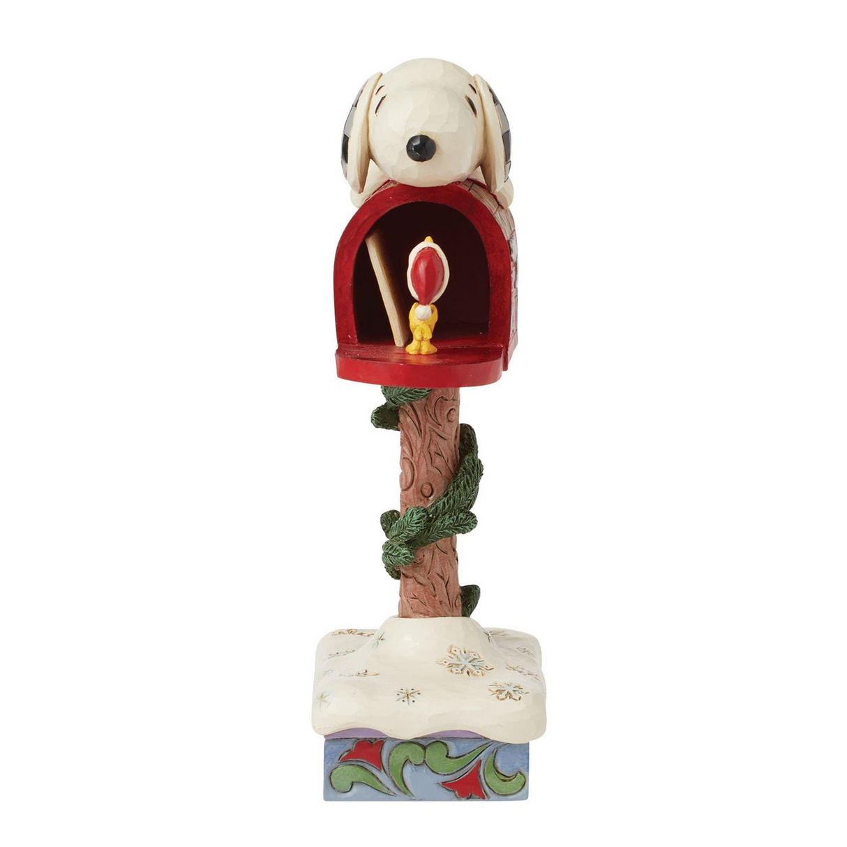 Jim Shore - Peanuts Snoopy & Woodstock in Mailbox Figurine