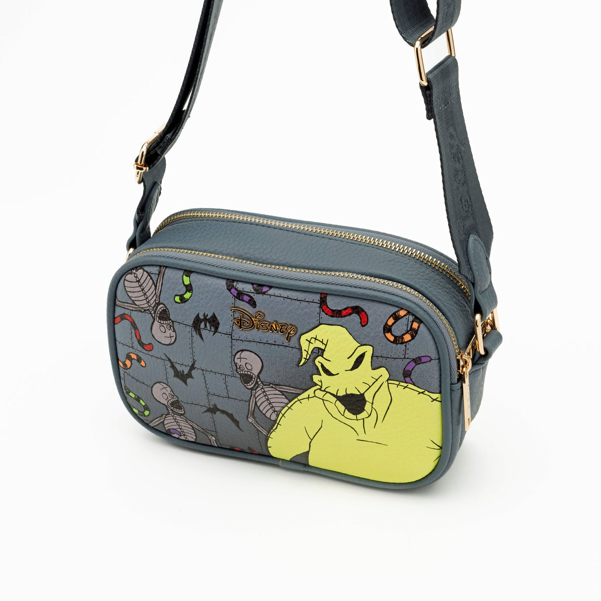 Disney Oogie Boogie Double Zipper Crossbody Bag