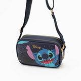 Disney Lilo & Stitch Double Zipper Crossbody Bag