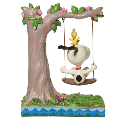 Jim Shore - Peanuts Snoopy & Woodstock "A Sweet Swing" Figurine