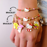 CHARM IT! - Gold Hello Kitty Stretch Bead Bracelet