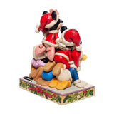 Disney Traditions - Mickey and Friends "Piled High with Holiday Cheer" Figurine