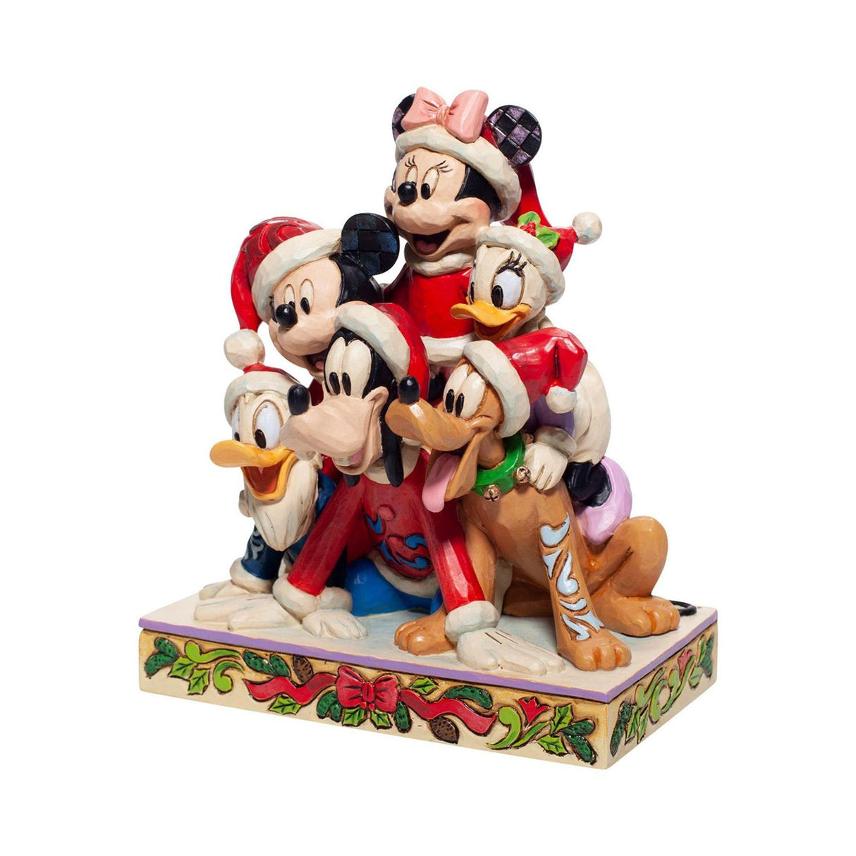 Disney Traditions - Mickey and Friends "Piled High with Holiday Cheer" Figurine