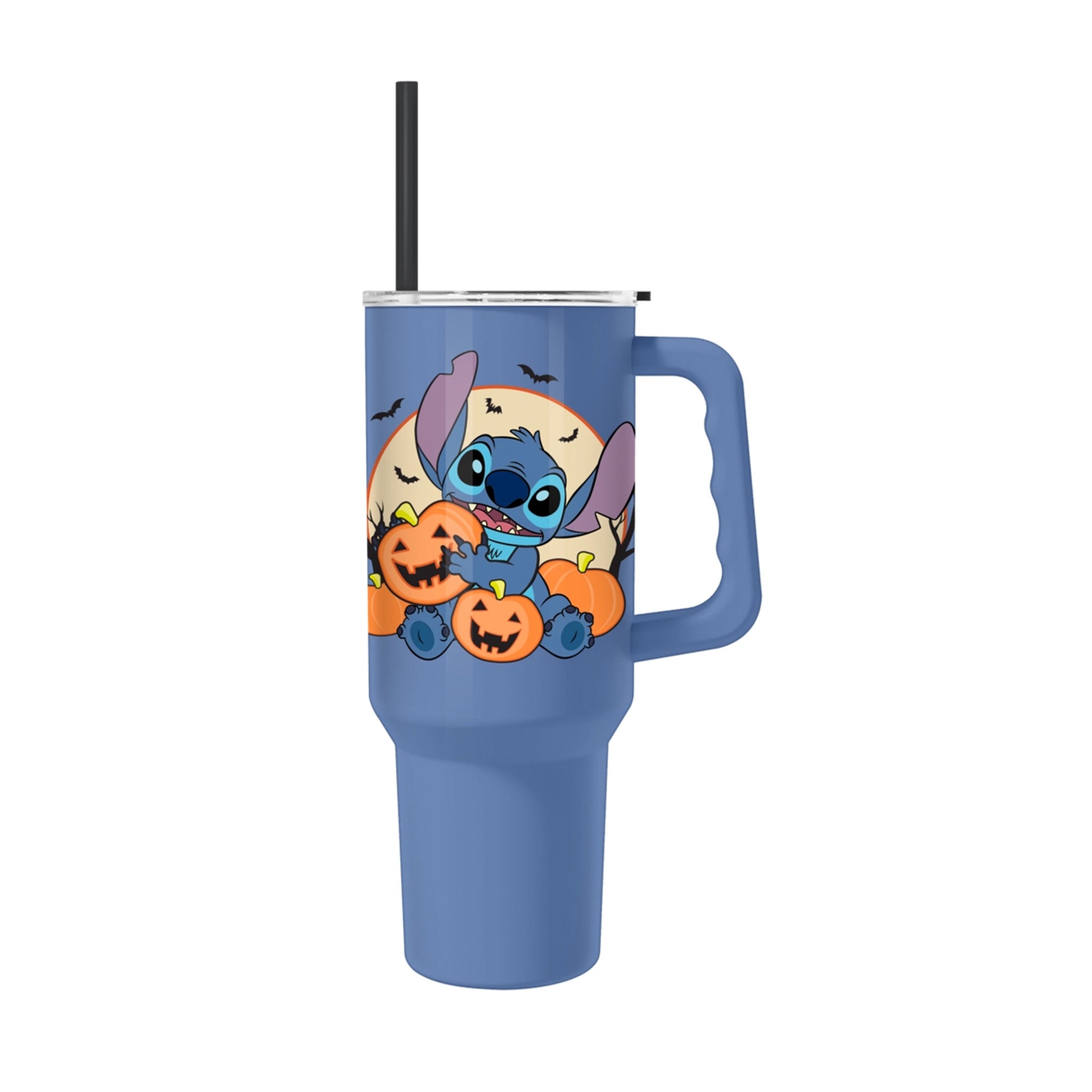 Lilo & Stitch Sitting Holding Pumpkin 40oz Stainless Steel Tumbler