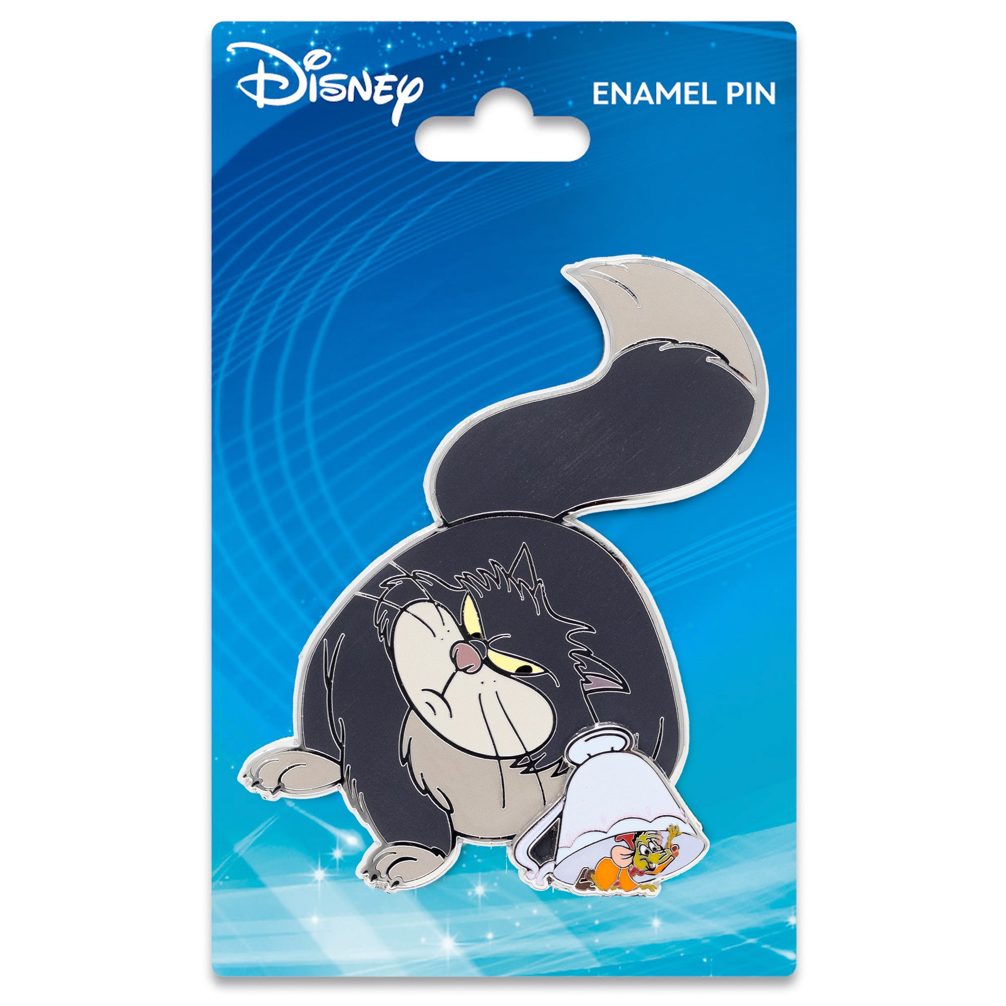 Disney Lucifer with Jaq 2.5" Collectible Pin on Pin