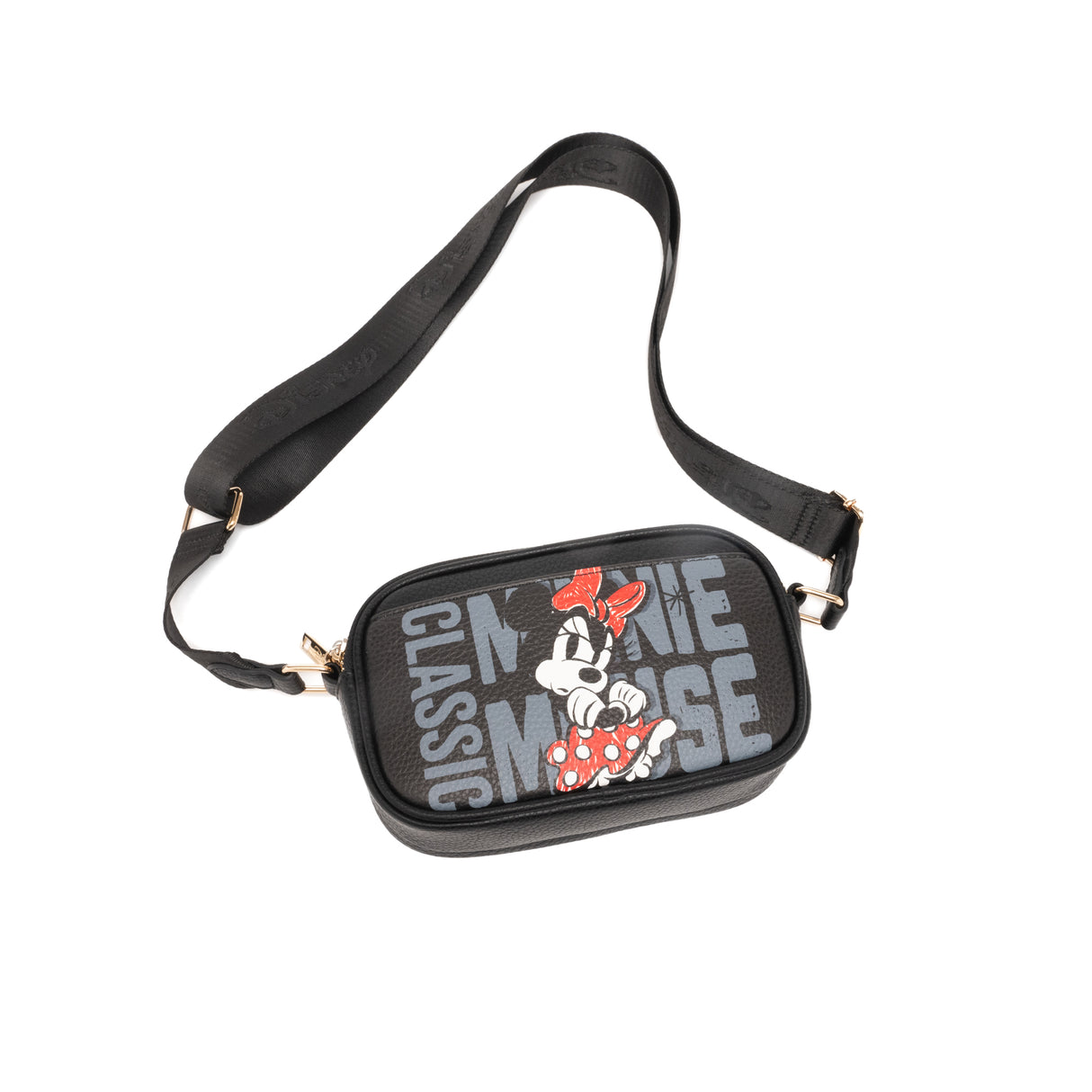 Disney Mickey Mouse Double Zipper Crossbody Bag