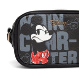 Disney Mickey Mouse Double Zipper Crossbody Bag