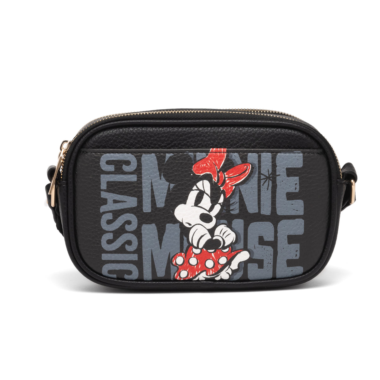 Disney Mickey Mouse Double Zipper Crossbody Bag