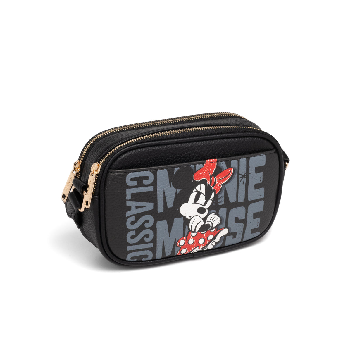 Disney Mickey Mouse Double Zipper Crossbody Bag