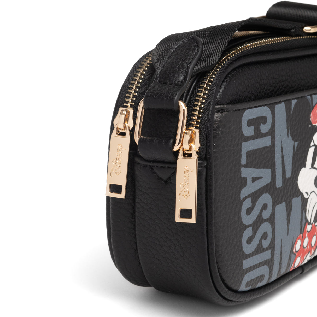 Disney Mickey Mouse Double Zipper Crossbody Bag