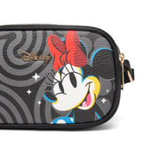 Disney Minnie Mouse Double Zipper Crossbody Bag