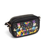 Disney Minnie Mouse Double Zipper Crossbody Bag