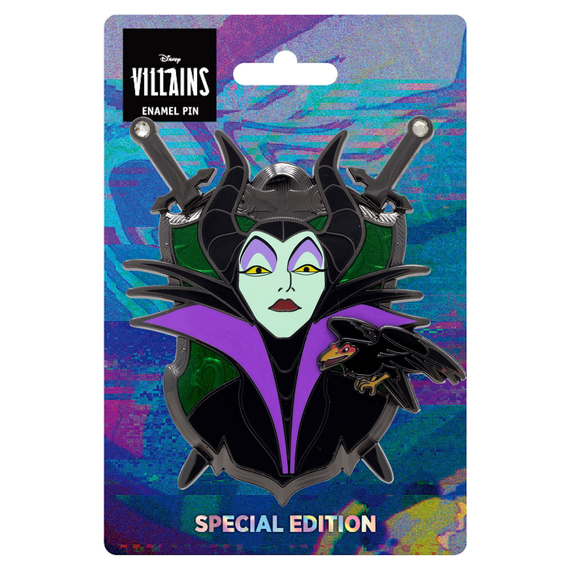 Disney Coat of Arms Maleficent 3" Collectible Pin on Pin Special Edition 400 - PREORDER