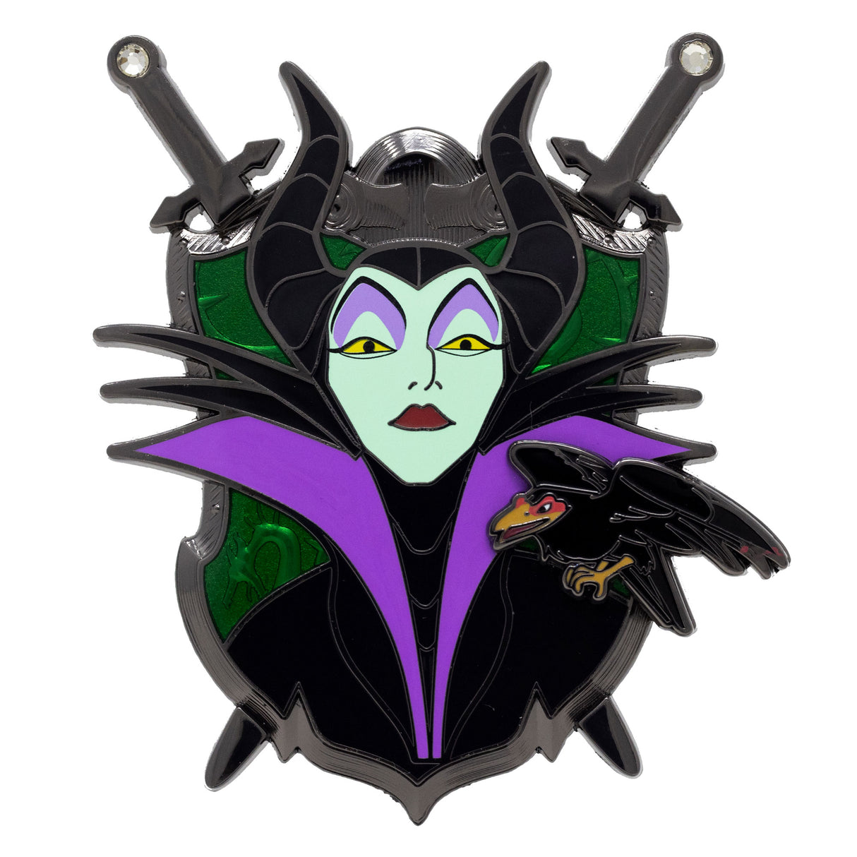 Disney Coat of Arms Maleficent 3" Collectible Pin on Pin Special Edition 400 - PREORDER