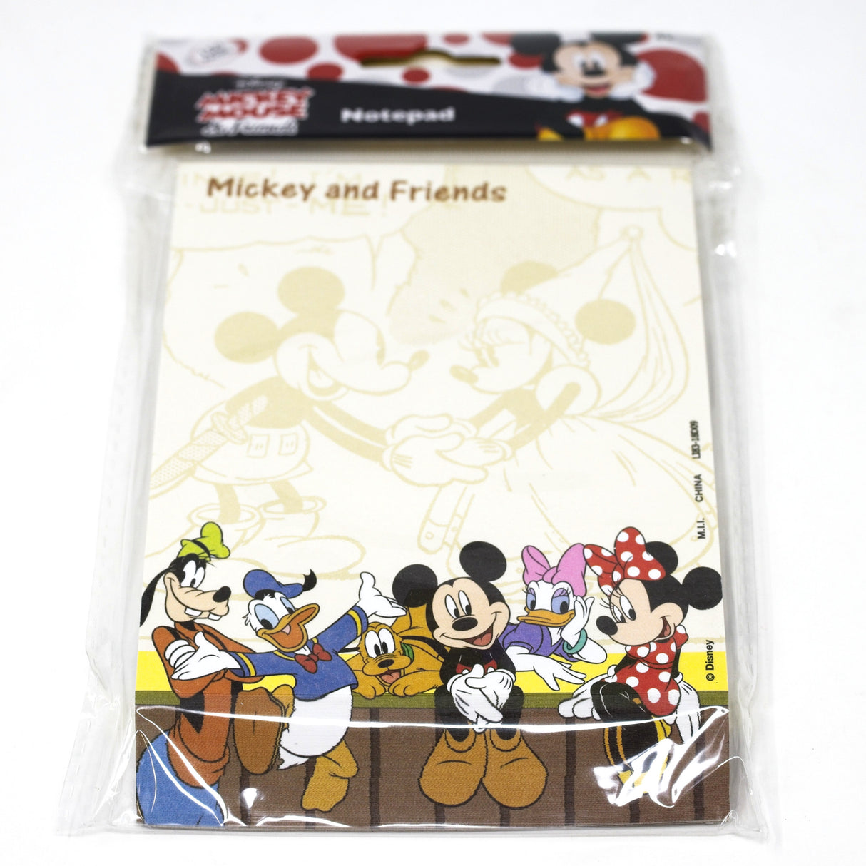 Disney Mickey & Friends Brown Notepad 150 Sheets