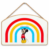 Disney Mickey Mouse Rainbow Hanging Wood Wall Decor