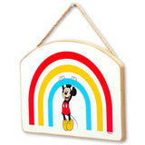 Disney Mickey Mouse Rainbow Hanging Wood Wall Decor