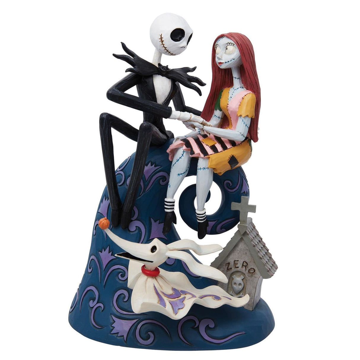 Disney Traditions - Jack, Sally & Zero on Hill Figurine