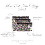 Super Mario Mashup Clear Travel Bag 3-Pack