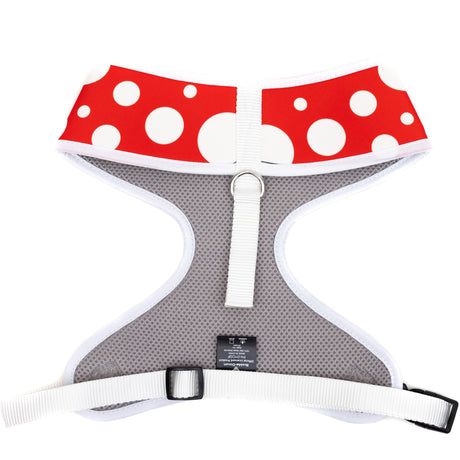 Disney Pet Harness, Minnie Mouse Face and Polka Dots Red White