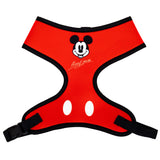 Disney Pet Harness, Mickey Mouse Smiling Face Red Black White