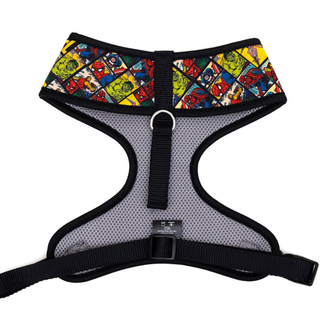 Pet Harness - MARVEL Brick and Retro Comic Panels Blocks Black/Yellow