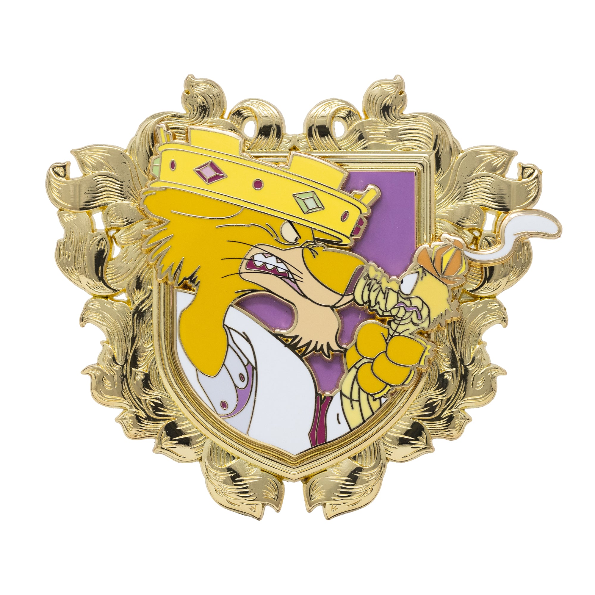 Disney Robin Hood Family Crest - Prince John and Sir Hiss 3" Collectible Pin on Pin Special Edition 300